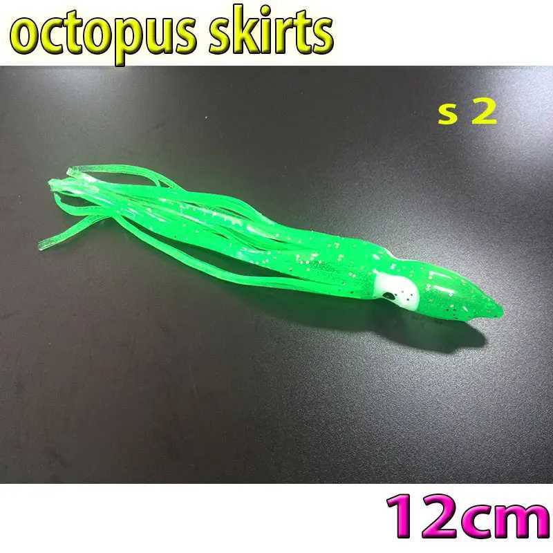 more color choose fishing octopus skirts size 12CM 26kinds color choose 10pcs/lot soft baitXJ250122