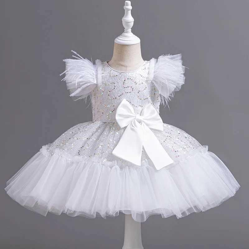 6633 Little Baby Clothing Girl Wedding Dress Kids Birthday Party Princess Dresses Children Wedding Ceremony Costume X250203