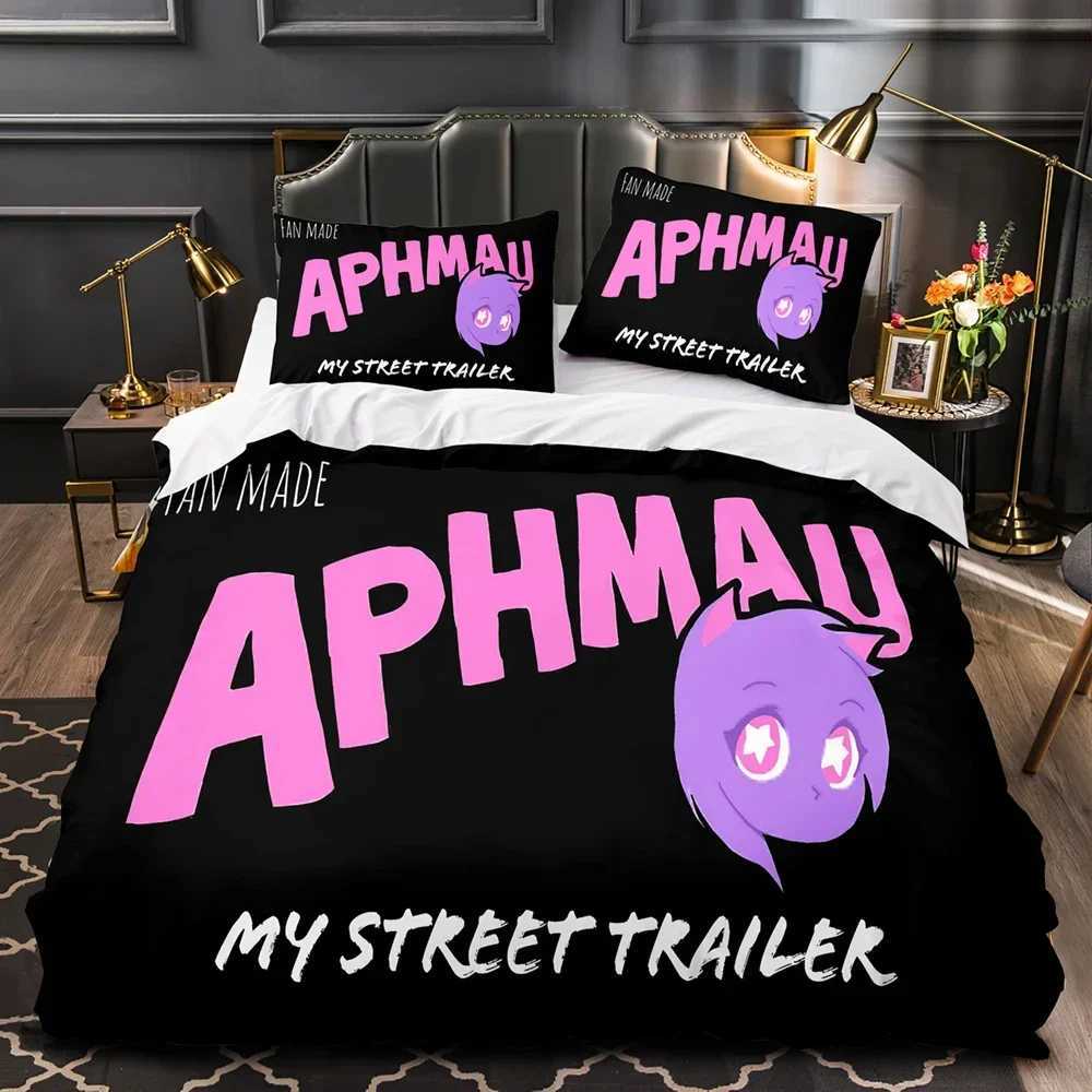 Aphmau bedding single double bed full size Kawaii Aphmau bedding Alult childrens bedroom Duvetcover set 3D printed 035 X250203