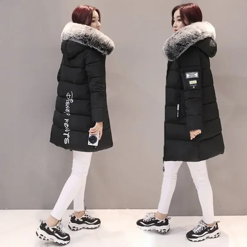 Duck Down Womens Jacket Parka Long Padding Female Coats Overcoat Thick Quilted Padded Pink Korean Reviews Many Clothes Elegant 250108