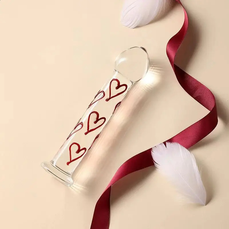 Love fairy stick Crystal Glass Dildo Penis Beads Anal Plug Butt Plug Sex Toys For Man Woman Couples Vaginal And Anal Stimulation 250108