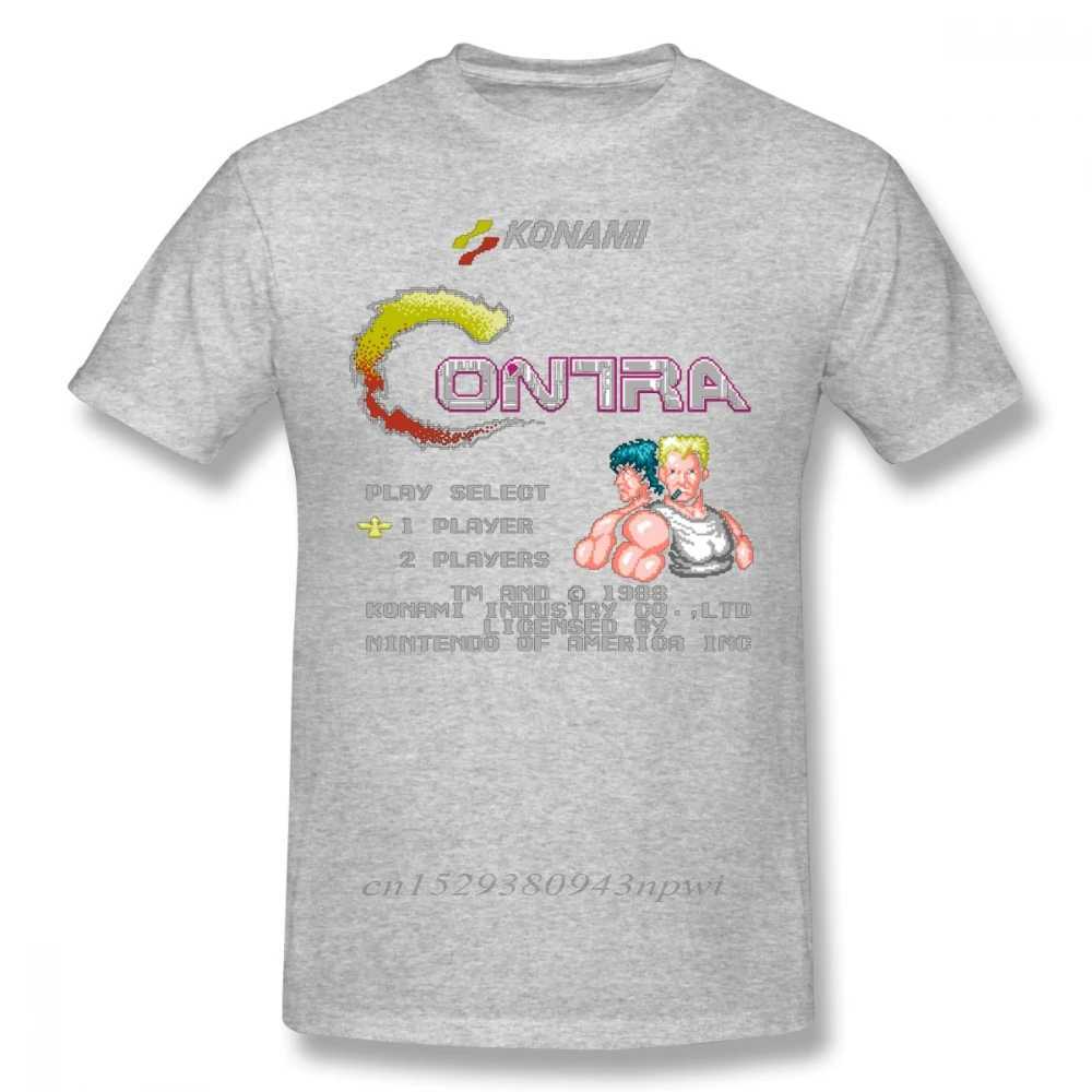 Contra T Shirt Contra T-Shirt Short Sleeve Classic Tee Shirt Funny Graphic Cotton Mens Plus size Shirt X250203