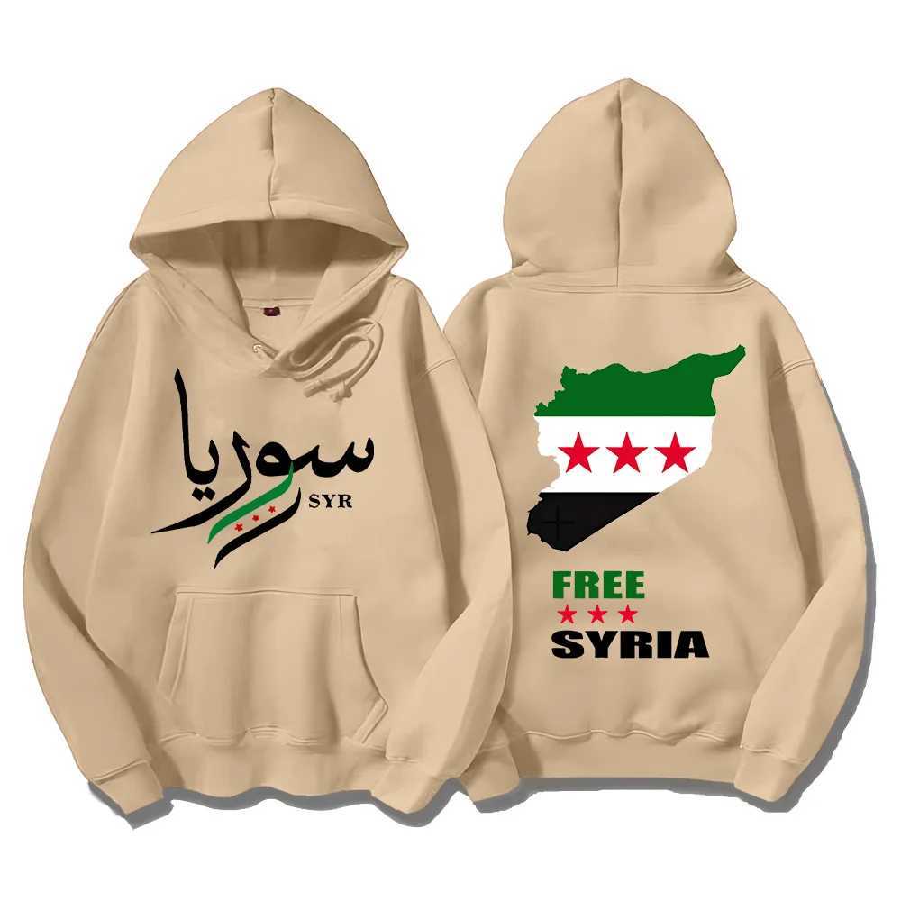 Syrian Freedom Hoodies Damascus Syria Pullovers Unique Syria Map Sweatshirts Anti-War Unisex Clothing Peaceful Protest SudaderasXJ2500118