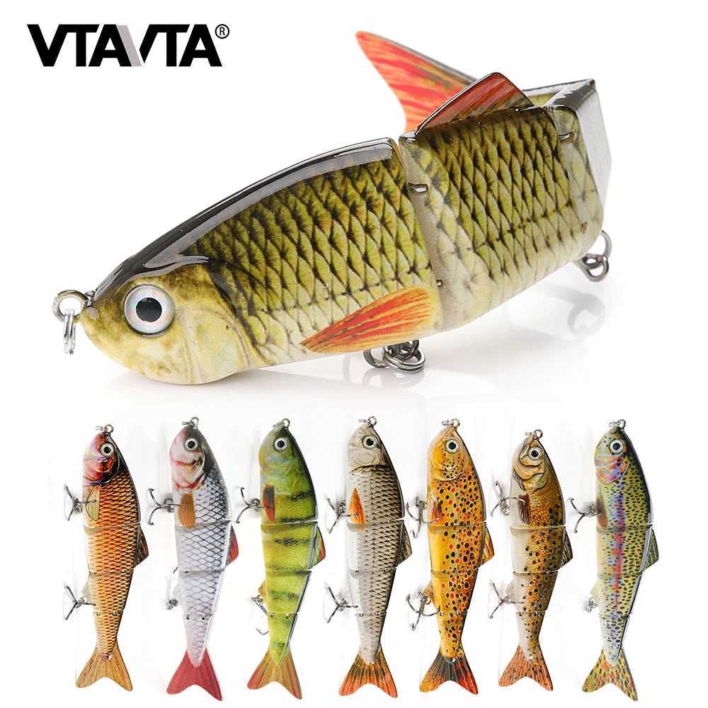 VTAVTA 12cm 16g Lifelike 4 Segments Joint Bait Artificial Fishing Lure Sinking Wobblers For Pike Swimbait Crankbaits FishingXJ250122