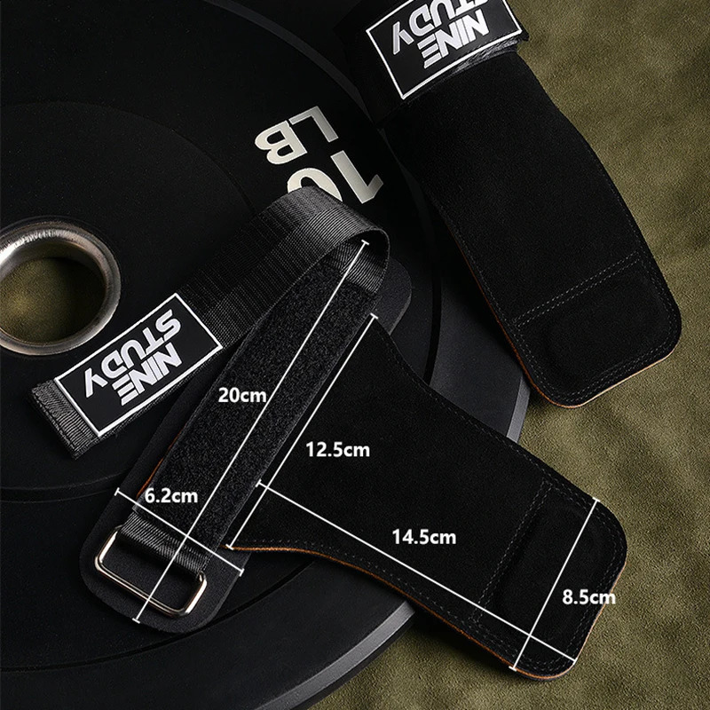 Three Layers Cowhide Gym Gloves Grips Horizontal Bar Gloves for Gym Sports Weight Lifting Training Crossfit Fitness Bodybuilding 250118