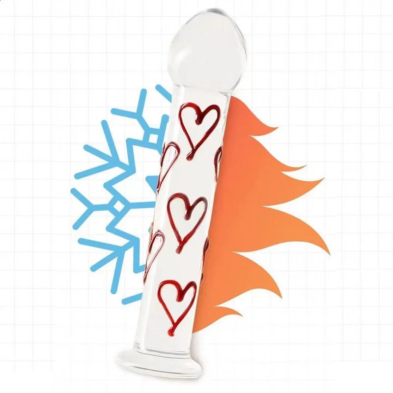 Love fairy stick Crystal Glass Dildo Penis Beads Anal Plug Butt Plug Sex Toys For Man Woman Couples Vaginal And Anal Stimulation 250108