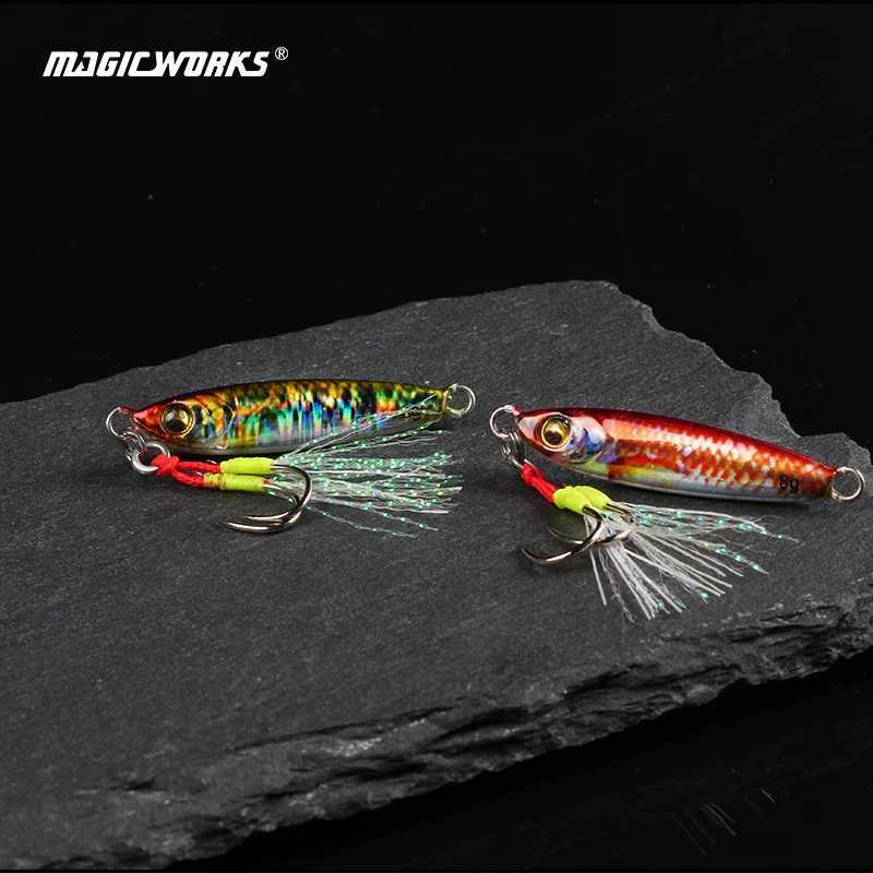 MAGIC WORKS Micro Metal Jig 3g/5g/8g Shore Casting Jig Lures Saltwater Ice Fishing Lure Artificial Bait Fake Sea Fishing TackleXJ250122