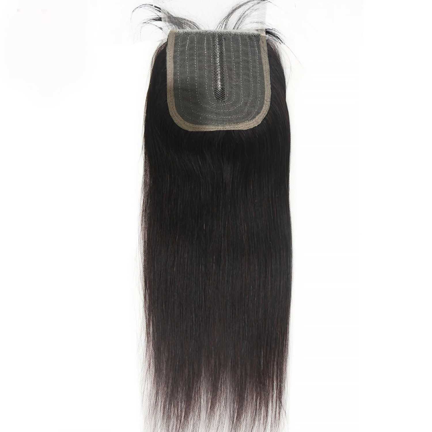 T4x4x1 Part Lace Clo Middle Part Brazilian Straight Human Hair Lace Clos For Black Wome 12-24 Inch Wholesale PriceXJ250120