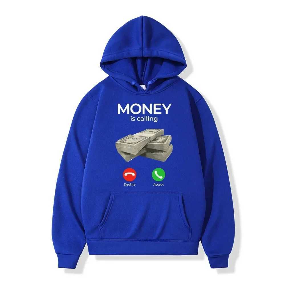 Autumn Winter Man Hoodies Money Is Calling Cash Print Pullover Hoody Women Sweatshirt Fashion Unisex Streetwear y2k ClothingXJ2500118