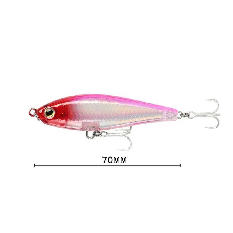 70mm 7.8g 3D Inshore Twitch Bait Lures Saltwater Trout Fishing Freshwater Long-range Bait Pencil Pesca Floating Minnow WobblersXJ250122