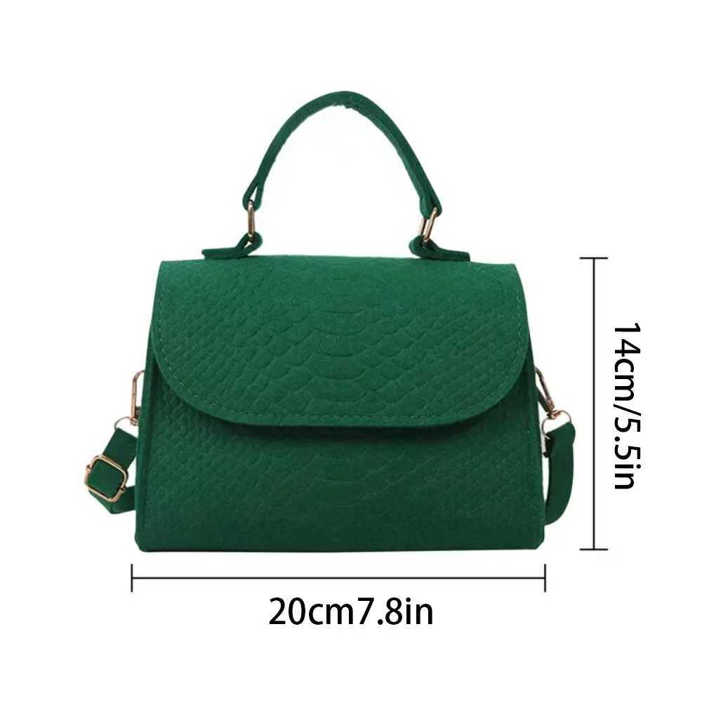 Ladies Handbag Vintage Luxury Crossbody Underarm Bag odile Embossed Felt Bag Womens Handbag Small Square Bag Messenger BagXJ250121