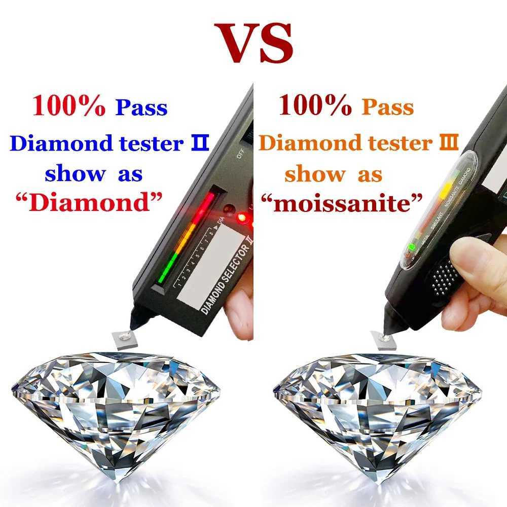 PureNew Fashion Moon Moissanite Necklace for Women 100% Real Womens Moissanite Diamond Necklace Wedding Party Gift JewelryXJ250114