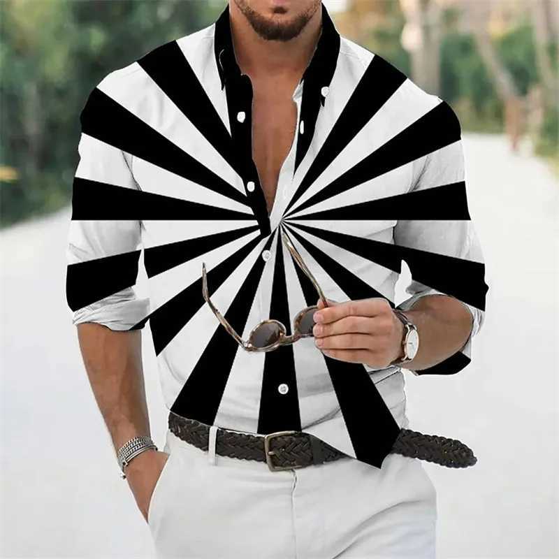 2023 Luxury Mens Shirt Floral Pattern Lapel Long Sleeve Shirt Outdoor Street Fashion Clothing Designer Casual High QualityXJ250121