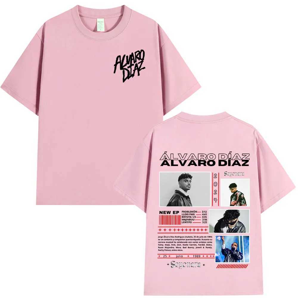 Rap Alvaro Diaz Sayonara Album Merch T Shirts Mens Clothing Hip Hop Fashion Oversized Short Sleeve T-shirt Casual Cotton T-shirts X250203