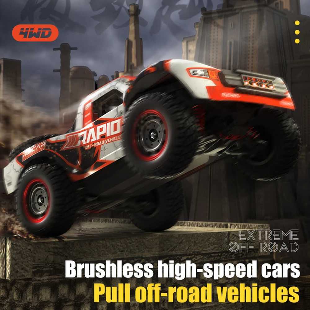 Q130 1 14 70KM/H 4WD RC Car With Light Brushless Motor Remote Control Cars High Speed Drift Monster Truck Toys for Adults Kids X250203