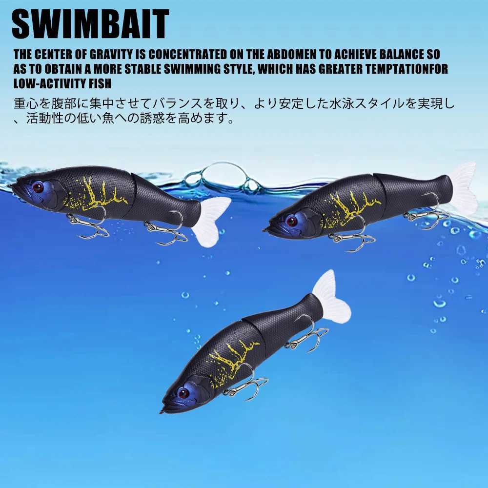 Slow Sinking SwimBaits Fishing Lures 30G Whopper Vibration Soft Tail Or Pike And Bass Hard Baits Isca Artificiall AccessoriesXJ250122