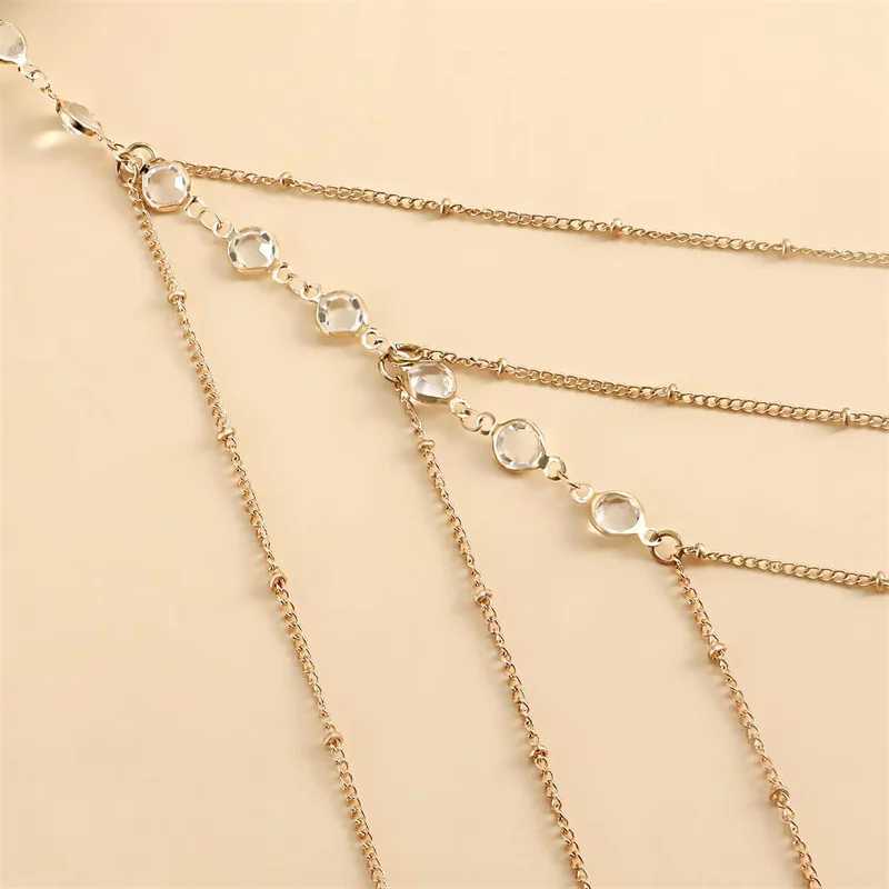 2024 New Multilayer Leg Anklet Bohemian Thigh Chain for Women Simple Metal Bo Chains Fashion Jewelry Nightclub AccoriesXJ250121