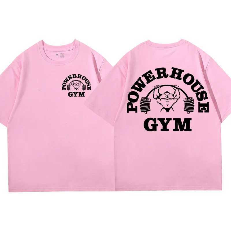 Hot Sale Gym Print T Shirt Men Women Casual Fashion Oversized T-shirt High quality Pure Cotton Short Sleeve T-shirts X250203