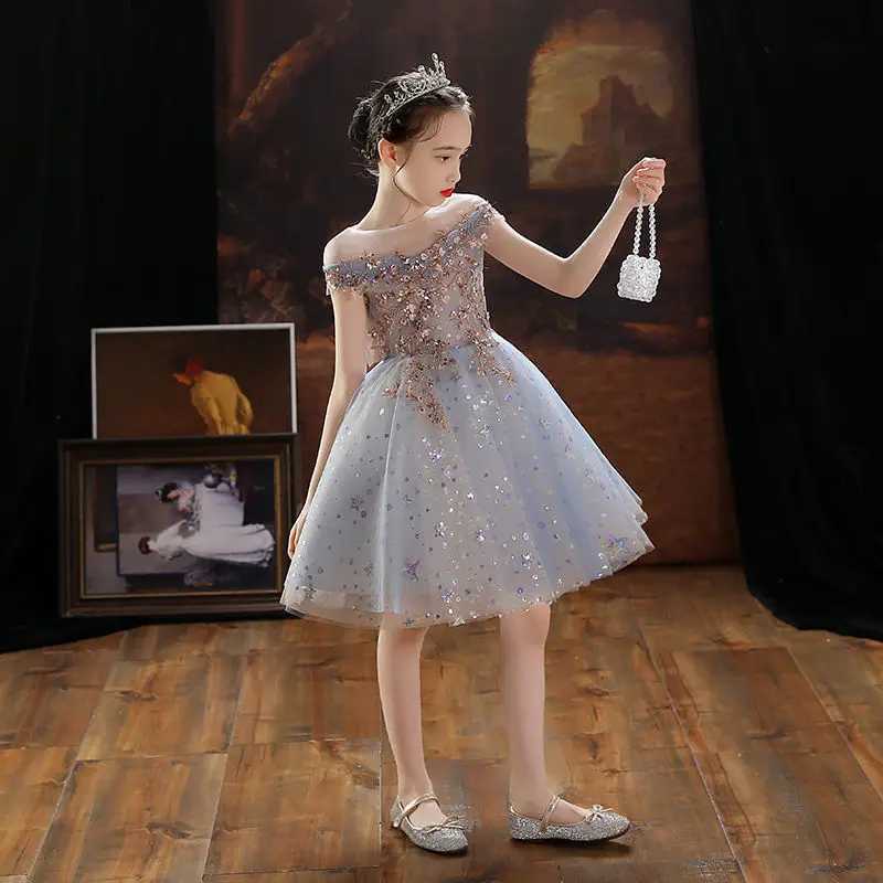 Christening Dress Girl Childrens Party Dress Kids Dresses for Girls From 8 to 12 Years Old Elegant Baby Kid Prom Luxury 14 X250203