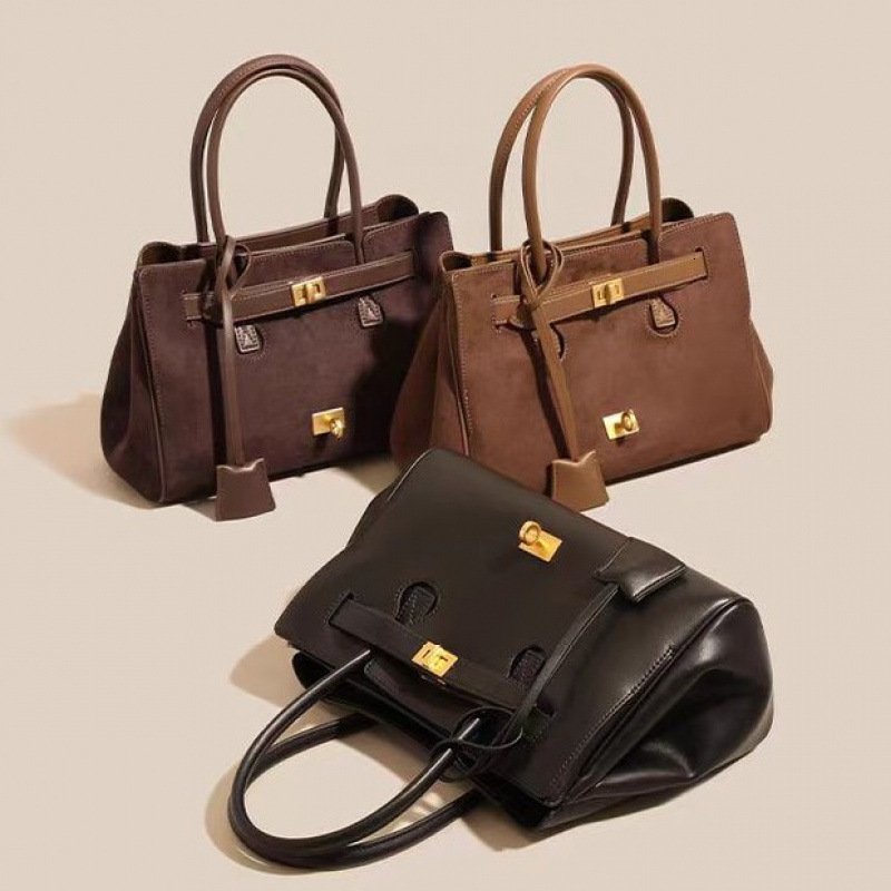 Bag Genuine Leather Women's Bag 2024 New Autumn Winter Free For Mom Bag, Atmospheric And High-End One Shoulder Crossbody Handbag