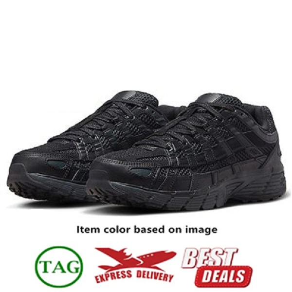 Casua lDesigner Running Shoes P6000 P 6000 Designer for Men Women Sneakers Triple Black White Khaki Wolf Grey Metallic Sier Racer Blue Womens