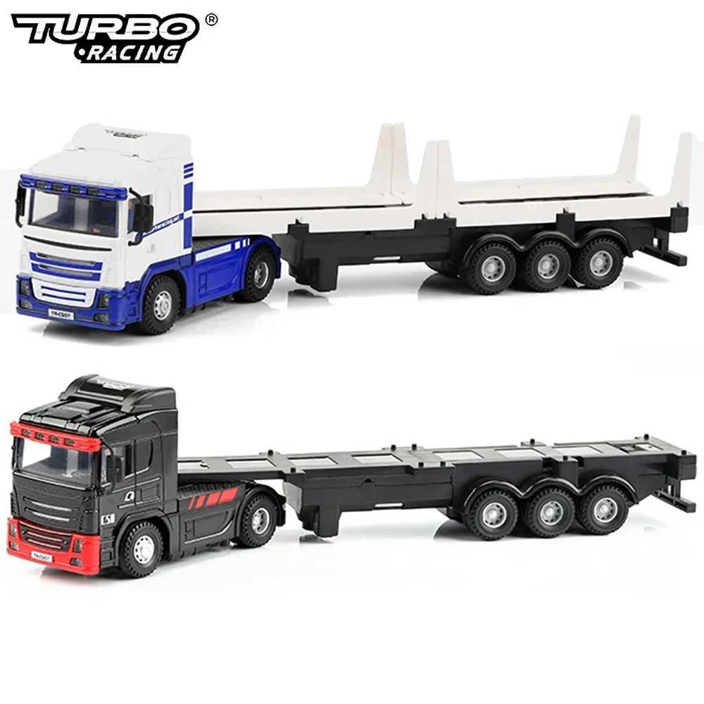 Turbo Racing C50 1 76 Full Proportional Four Wheel Drive RC Half Truck Trailer and P81 2.4GHz 10Ch Control New Years Gift X250203
