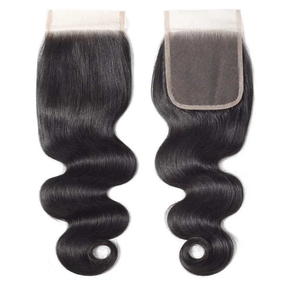 13x4 Body Wave Clo 4x4 5x5 6x6 Human Hair Lace Frontal Clo Black Brazilian Human Hair Extensions Hand Tied Swiss LaceXJ250120