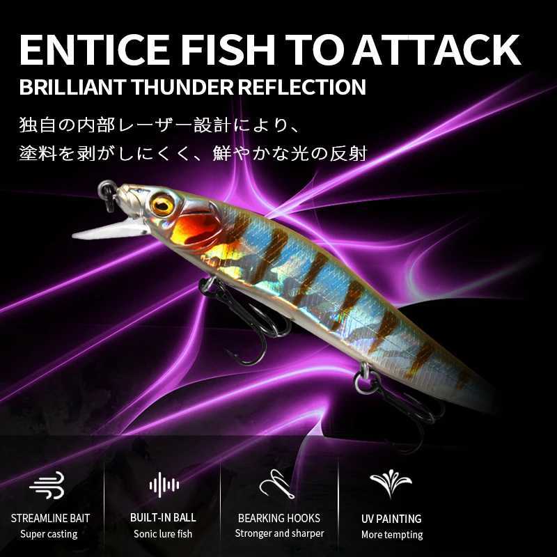 BEARKING 9.8cm 10g SP dive 2.1m professional Minnow Wobbler fishing lures quality jerkbaits Artificial Bait Predator tacklesXJ250122