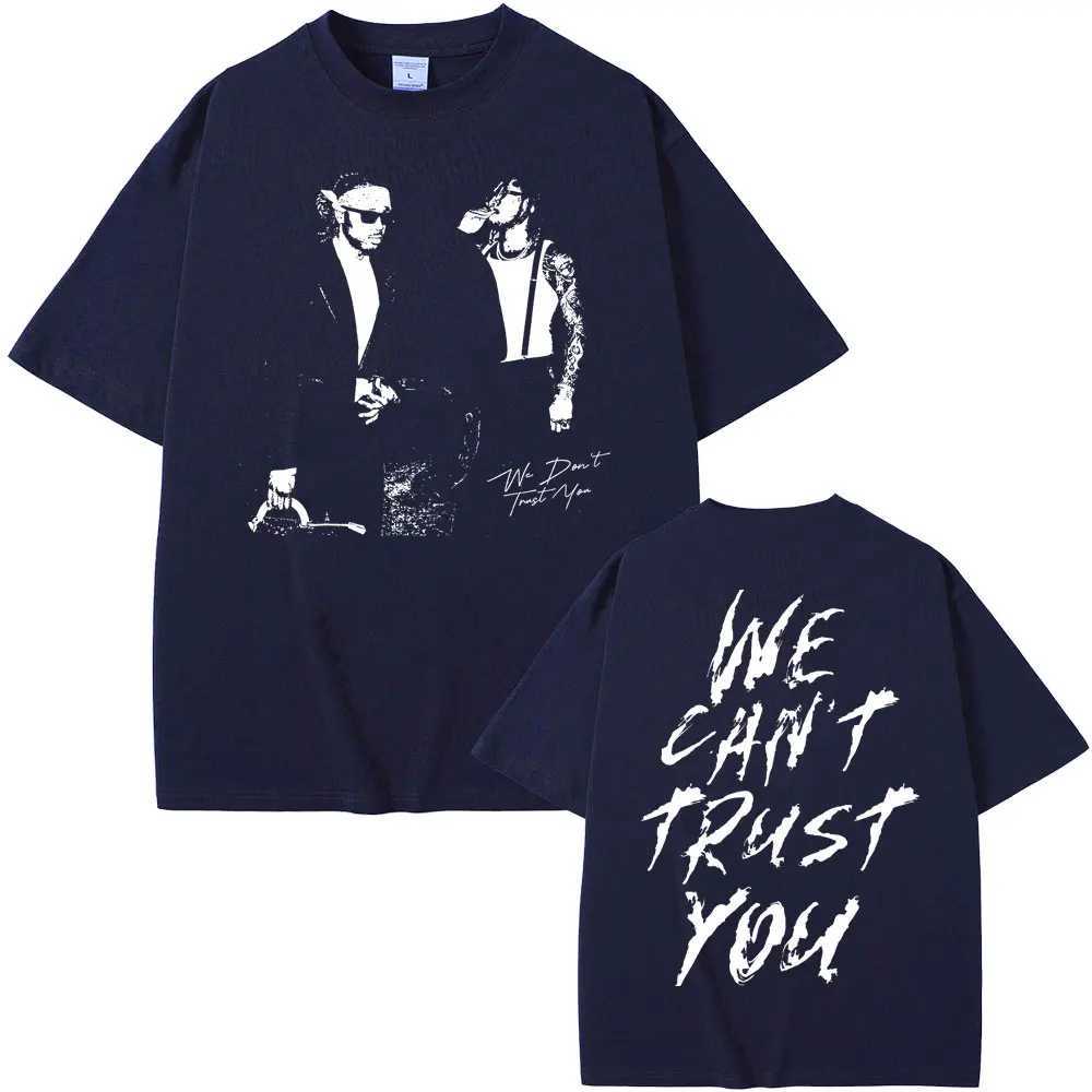 Rapper Future Metro Boomin 2024 New Hip Hop Album We Dont Trust You Graphic T-shirt Men Women Casual O-collar Oversized Tees X250329