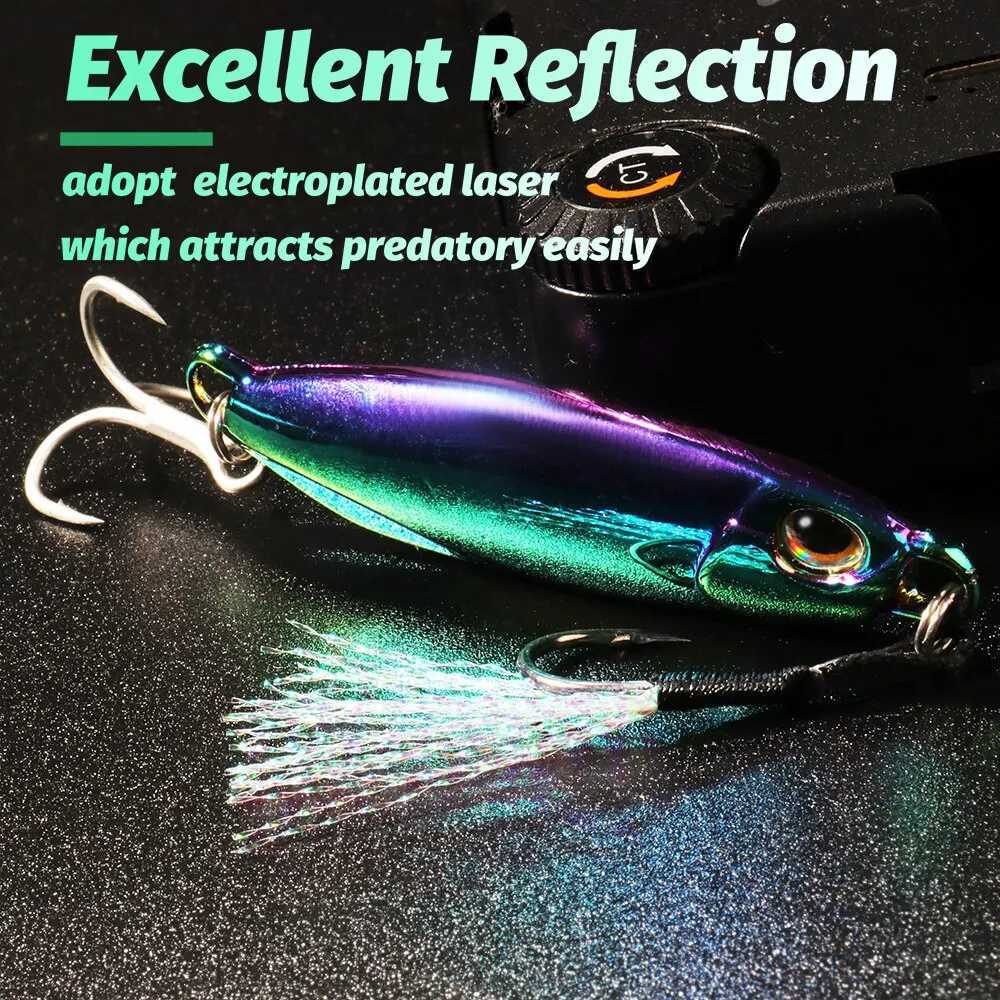 Metal Jig Fishing Lure 10g 20g 30g 40g Cast Swimbait Hook Wobbler Pike Spoon Carp Spinner Sea Tackle Kit Pesca Artificial BaitXJ250122