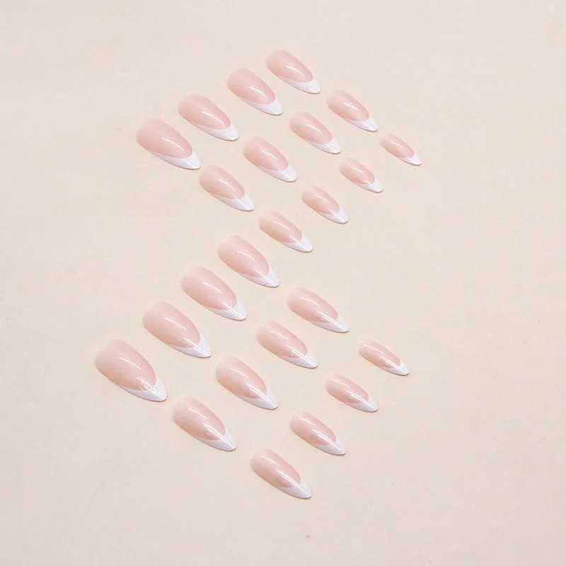24 PCs Of French Minimalist Nails with 1 Jelly and 1 Nail FileW250120