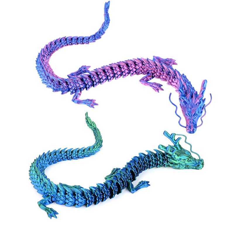 Rotatable Egg House of Dragon 3D Printed Animals Chinese New Snake Year Gift Home Decor Free shipping