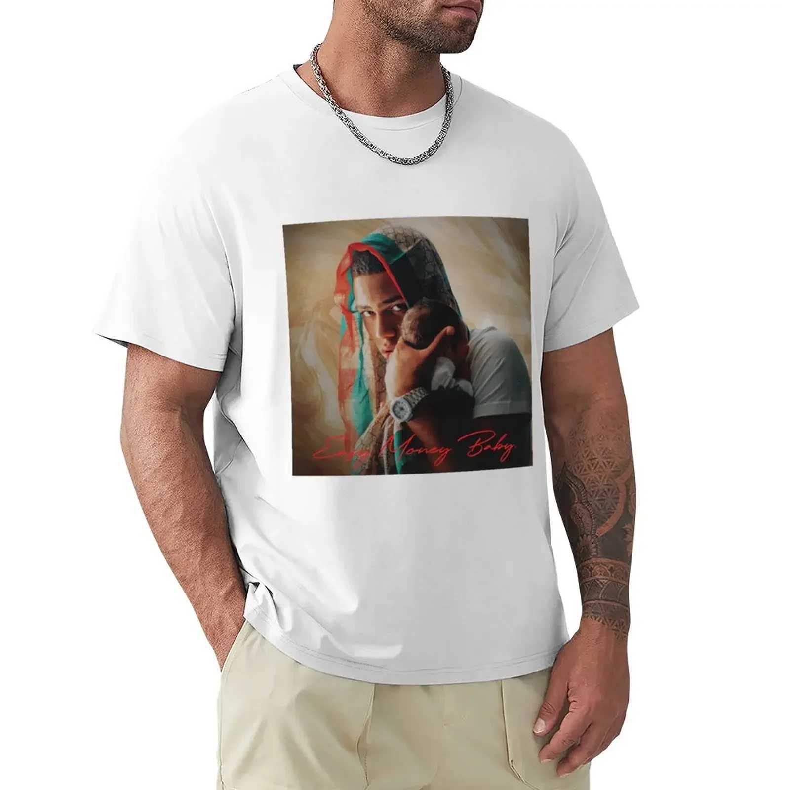 Myke Towers Easy Money Baby T-Shirt heavyweight oversized mens t shirt heavyweight Round Collar Outfits funny Summer fashionman X250203