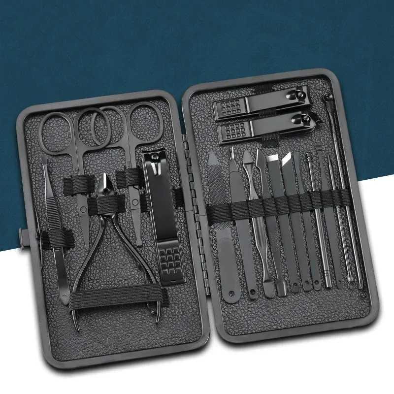 7/10/16/19PCs Manicure Cutters Nail Clipper Set Household Stainless Steel Ear Spoon Nail Clippers Pedicure Nail Scissors ToolXJ250116