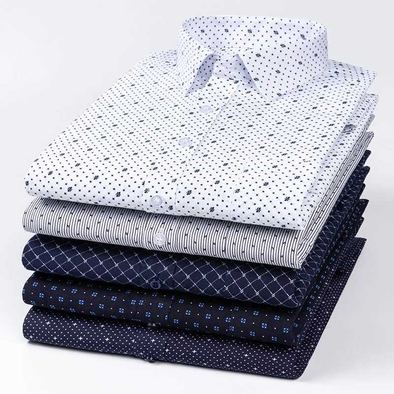 65%cotton plain shirts for men slim fit formal shirt white vintage designer clothing soft office long-sleeve tops New in shirtXJ250121