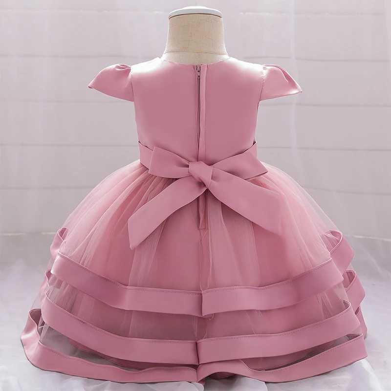 Newborn 1 Year Birthday Dress For Baby Girl Clothes Flower Christening Princess Dress Girls Party Ceremony Gown Infant Dresses X250203