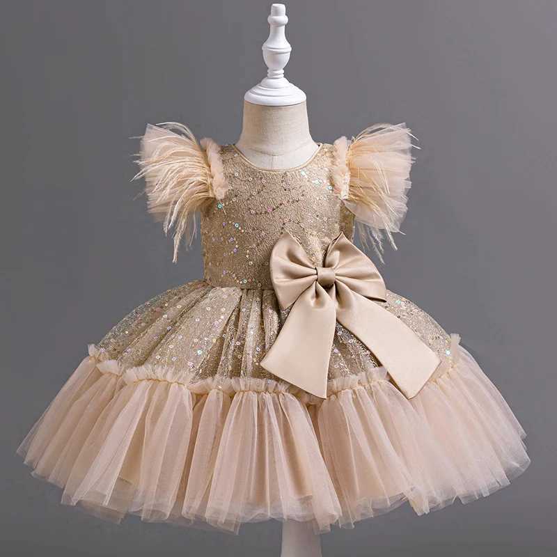 6633 Little Baby Clothing Girl Wedding Dress Kids Birthday Party Princess Dresses Children Wedding Ceremony Costume X250203