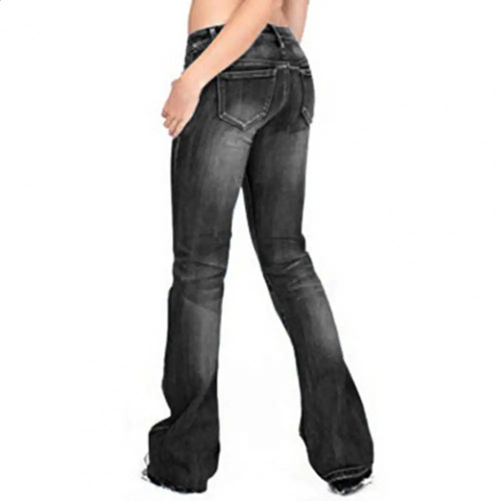 Women Baggy Blue Flare Jeans Vintage Oversize Denim Trousers 2000s Harajuku High Waist Cowboy Pants 90s Trashy Clothes 2023 250121