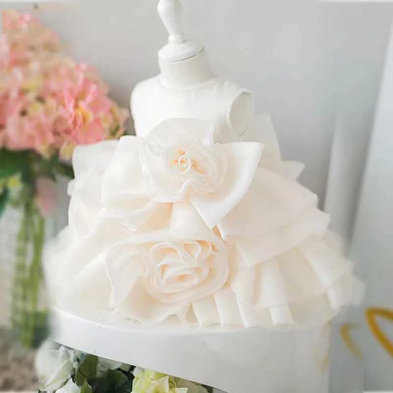 Luxury Flower Girl Dress Tutu Fluffy Event Wedding Birthday Party Princess Ball Gowns for Kids Children Formal Dresses 1-10Y X250203