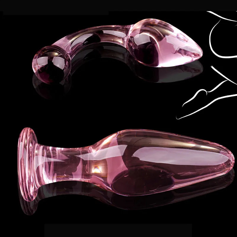 Pink Glass Anal plug for women butt plugs Penis Nightlife Anus Dildo adult masturbation Adult Gay Sex Toys Lover Gifts 250108