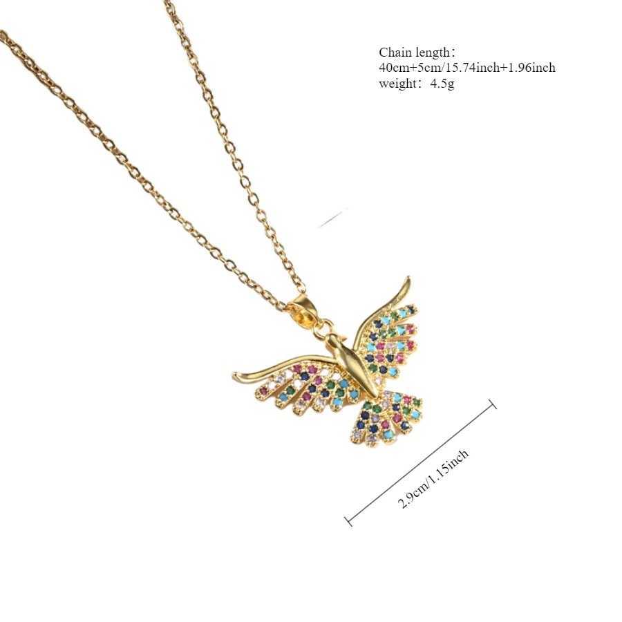1 Piece Titanium Steel Chain Fashionable Unique Colorful Eagle Totem Pendant Necklace Personalized Animal Jewelry GiftXJ250121