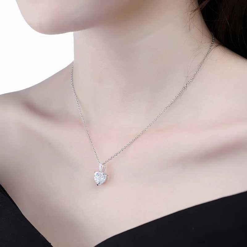Pendant Necklaces for Women Fashion Jewelry 925 Sterling Silver Necklaces for Her High Caon Diamonds Gift Ideas PartyXJ250114