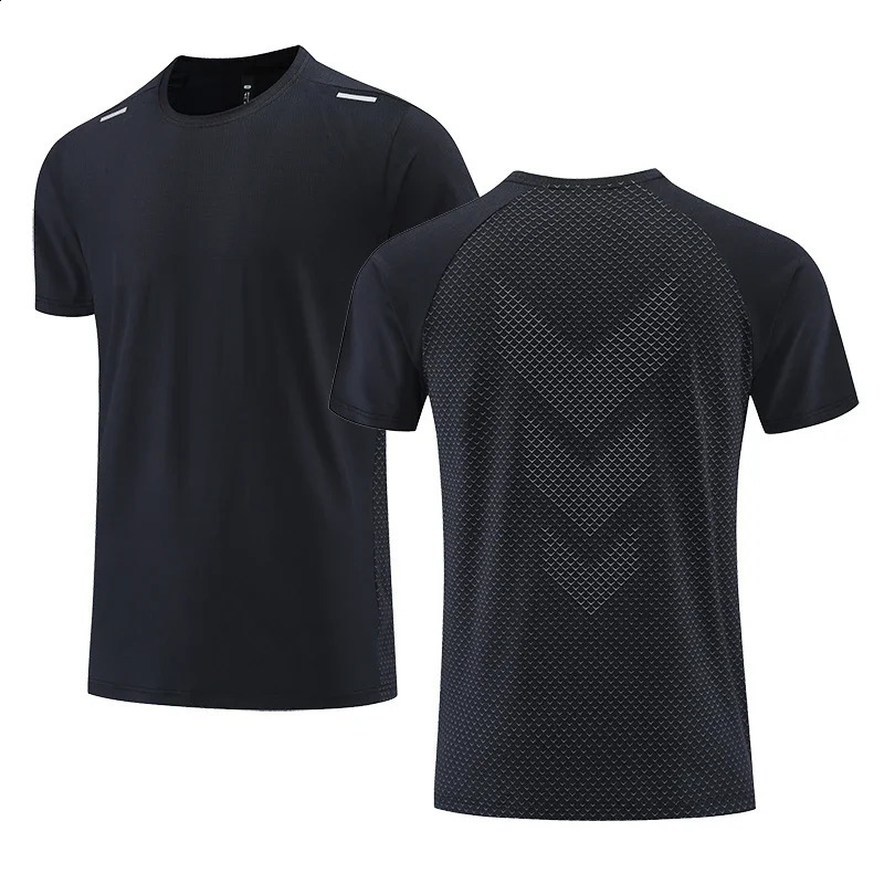 Quick Drying Mens Running Tshirt Fitness Sports T Shirt Gym Training Tees Breathable Jogging Casual Sportswear Unisex Tops 250120