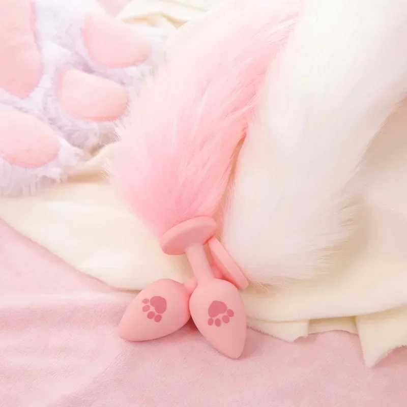 Sexy Kitty Anal Plug Tail Silicone Anal Toys For Women Men Butt Plug Cat Rabbit Anal Sex Toy Cosplay Erotic Adult Toys Sex ShopXJ250121