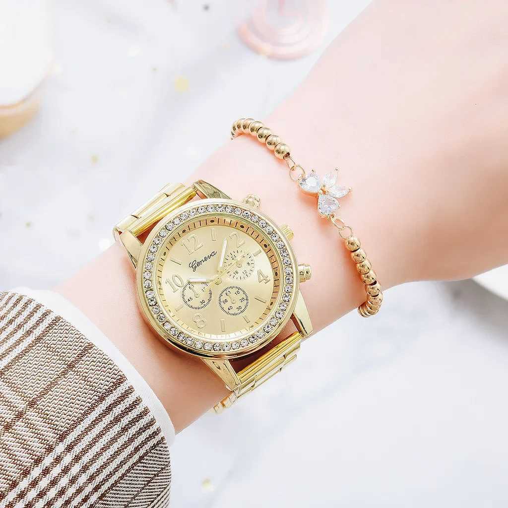 Wen Watches Fashion Rose Gold Watch Ladies Bracelet Wristwatches Stainless Steel Silver Strap Fem Quartz Watch Clock X250203