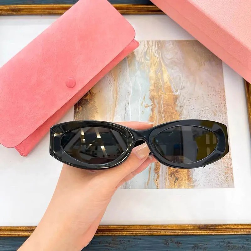 Classic sunglasses women designer sunglasses outdoor oval glasses luxury mixed color optional sunglasses with box