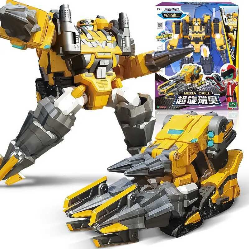 2023 tobots Brother Rhino Explosive Bomb Atomic Tank Man Beast Hero Roaring Whirlwind Transform Distortion Toy Kids Robot Gifts X250203