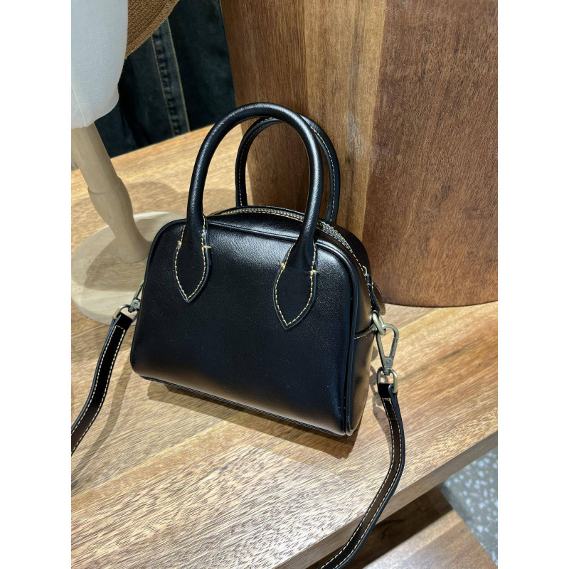 Bag Boston Cowhide Handbag For Women 2025 New Item, Niche, Versatile, High-End, High Aesthetic Value, Single Shoulder Crossbody Bag
