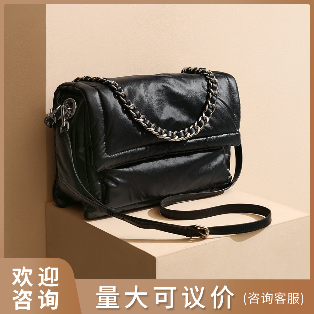 Bag Small Niche Down Jacket Soft Glutinous Toast With Large Capacity And High-End Feel, Chain Tote Armpit Bag, Women's Single Shoulder Crossbody 