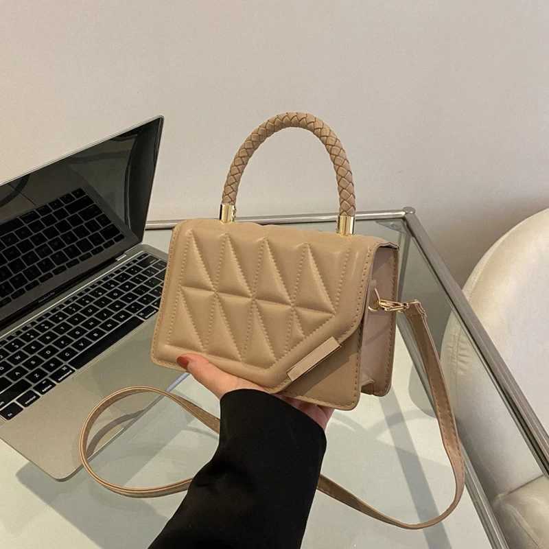 New Fi Shoulder Bag Plaid PU Leather Ladies Handbags Designer Crossbody Bags For WomenXJ250121